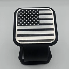 2" USA Flag Hitch Receiver Cover Tow Trailer Tube Plug Cap 4-Way Flat Insert