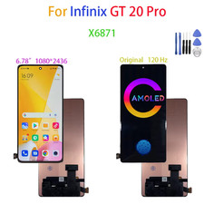 Original AMOLED For Infinix GT 20 Pro X6871 LCD Display Screen Touch Panel Digit
