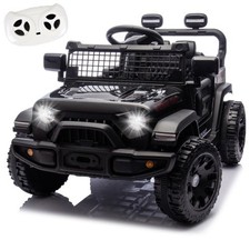 24V Kids Ride on Electric Car w/Remote, Power Wheels Toys for Boys  Girls,Black