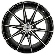 Rf8 20 Inch Staggered Black Rims Fits Dodge Charger 2005-2018