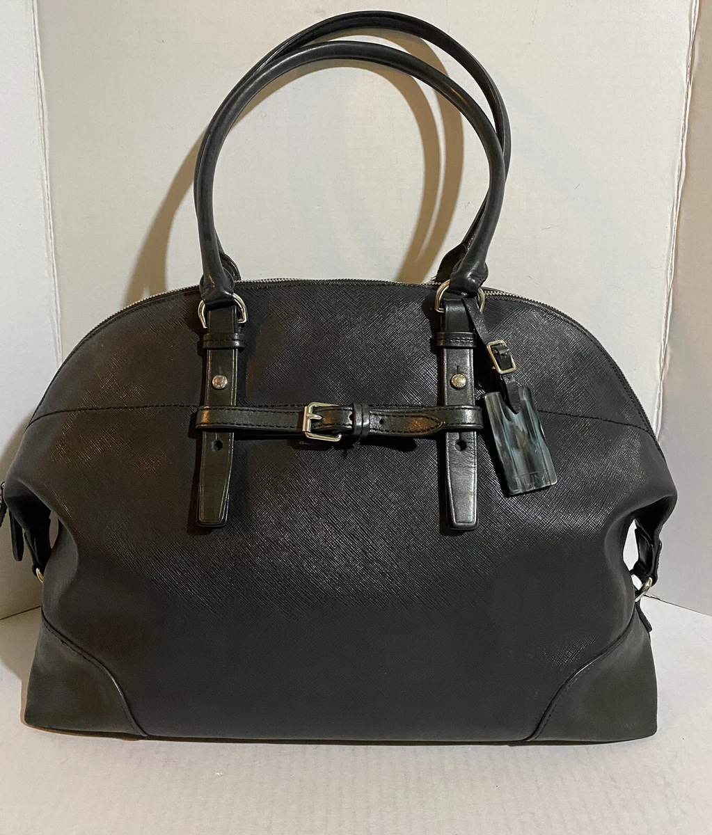 Tumi black leather satchel bag eBay