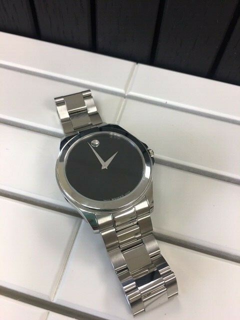 Movado Museum 84-E7-1891 Black Dial ,Stainless Steel Case Bracelet