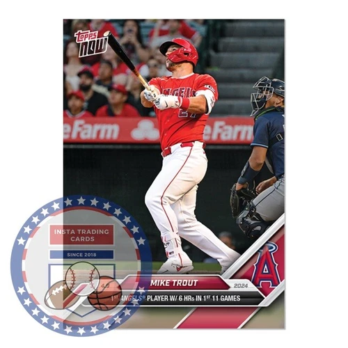 *READY TO SHIP* Mike Trout - 2024 MLB TOPPS NOW® Card 55