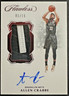 ALLEN CRABBE 2018-19 Panini Flawless Vertical Patch Autographs Ruby 01/15