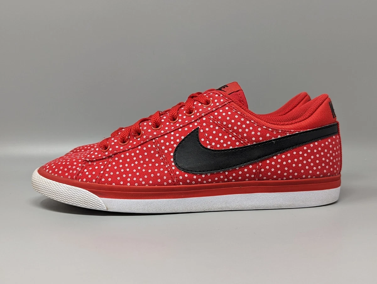 Nike Match Supreme Print Sneakers Red Black Polka Dots Women s