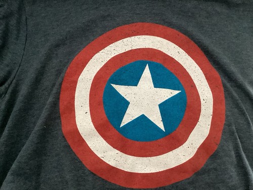 Old Navy Marvel Captain America maglietta blu manica corta uomo taglia media - Foto 2 di 8