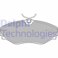 Delphi LP1767 Bremsbelagsatz, Scheibenbremse FüR Renault