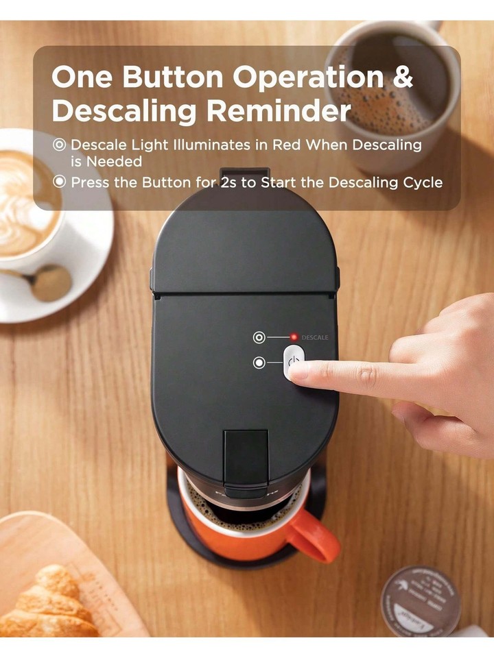 Sboly 2 in 1 Single Serve Coffee Maker K Cup Ground Coffee 6 to 14 Oz