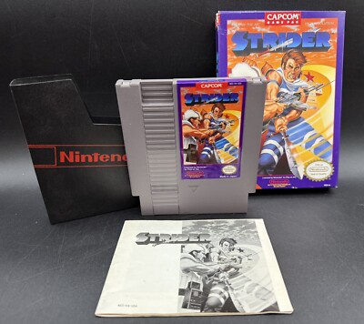 Strider Capcom Nintendo Entertainment System NES 1989 Complete CIB Tested Works