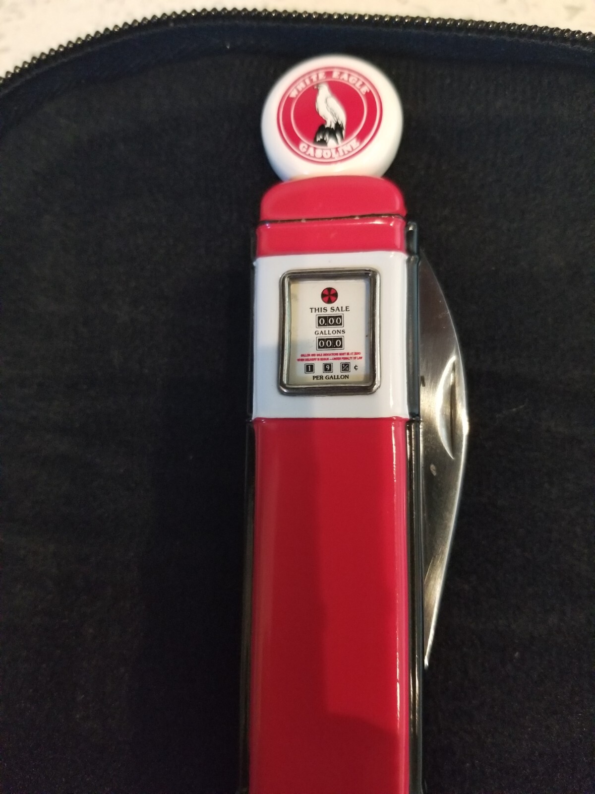 FRANKLIN MINT '' White Eagle '' Gas Pump Collector Knife eBay