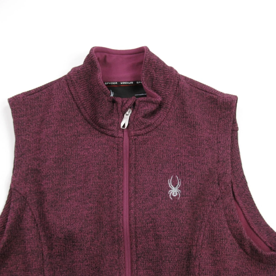 Spyder Vest Youth Boys Large 14-16 Sleeveless Full Zip Pockets Outdoors Red - Image 2 of 4