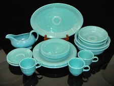 Homer Laughlin Fiesta Ware Turquoise Post-1986 Dinnerware. From $1.95 Per Piece