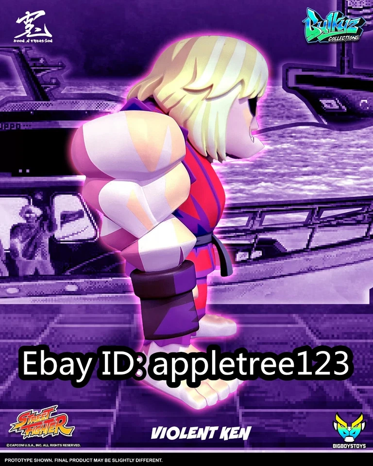 BIGBOYSTOYS Violent Ken Street Fighter(SF) Bulkyz Vinyl Action Figure H30CM/12in - Image 2 of 4