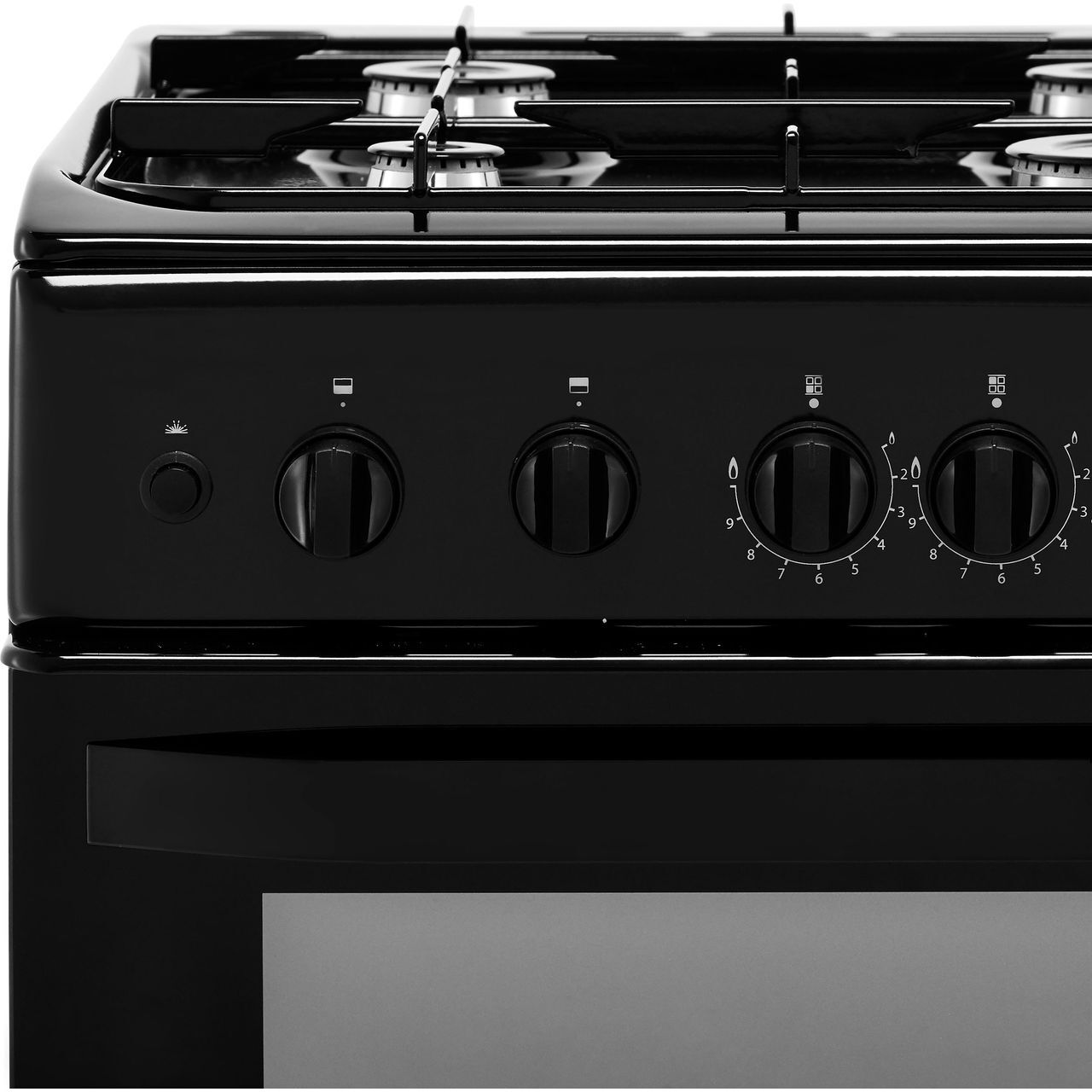 Hotpoint HD5G00KCB Cloe A Gas Cooker with Gas Hob 50cm Free Standing Black New eBay
