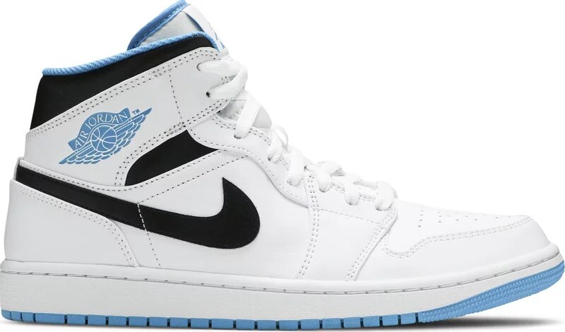 AIR JORDAN 1 MID White/Laser Blue-Black SIZE US 13 ✓ BRAND NEW IN
