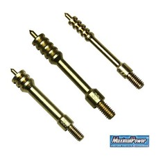 Herramienta de arma de fuego MaximalPower 3PK latón macizo brocas de limpieza para tamaño .22 .30 .357 Cal