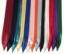 Hat Band - 3-Pleat Solid Satin with 2-End Hooks-Made in USA - Final Sale