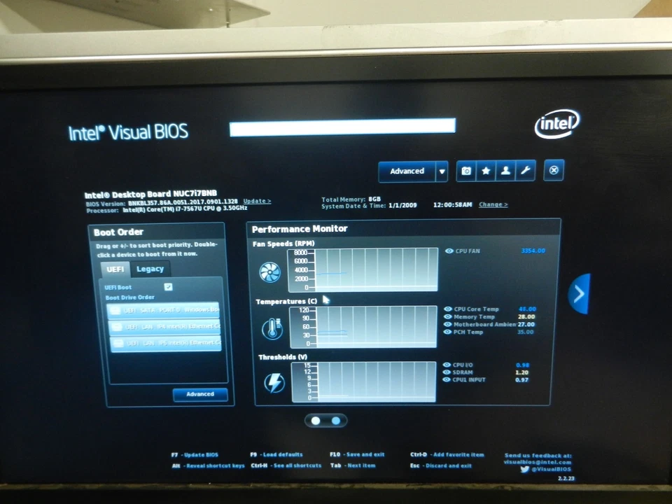 Mini PC Intel NUC Core i7-7567U @ 3,50 GHz / 8 GB / 128 GB / Win11 Pro Foto 3 de 4
