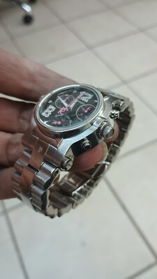 Renato Beauty Swiss Chrono Black/Pink Diamond Dial Limited  display picture 1
