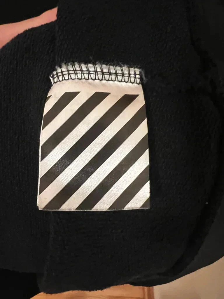 OFF WHITE Felpa con cappuccio Off White "Blue Collar" taglia S