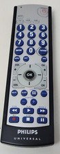 Genuine Philips Universal TV VCR DVD Remote Control OEM With Markings on Face.