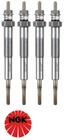 SET OF 4 NGK GLOW PLUGS FOR TOYOTA 1KZ-TE TURBO DIESEL 3.0L I4