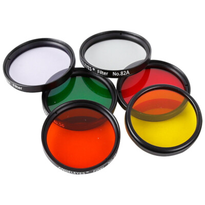 2 Inch Optical Eyepiece Lens Moon & Skyglow Filter Kit for Telescope Eyepieces