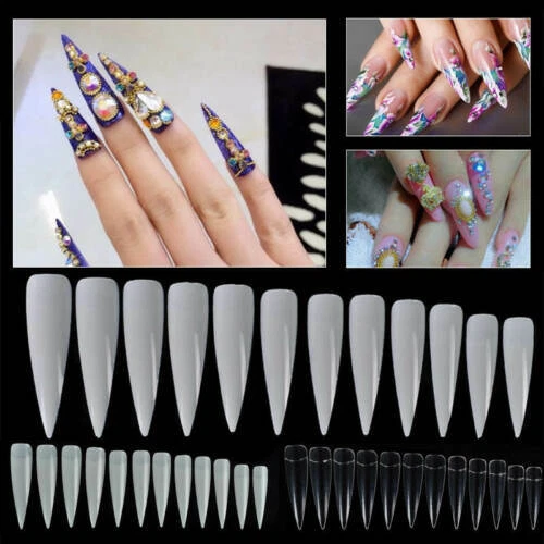 Tips senza marca per unghie finte per manicure e pedicure