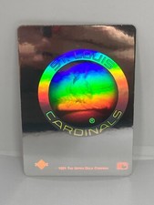 St Louis Cardinals Badge Upper Deck Company 1991 Holographic Logo Sticker Holo