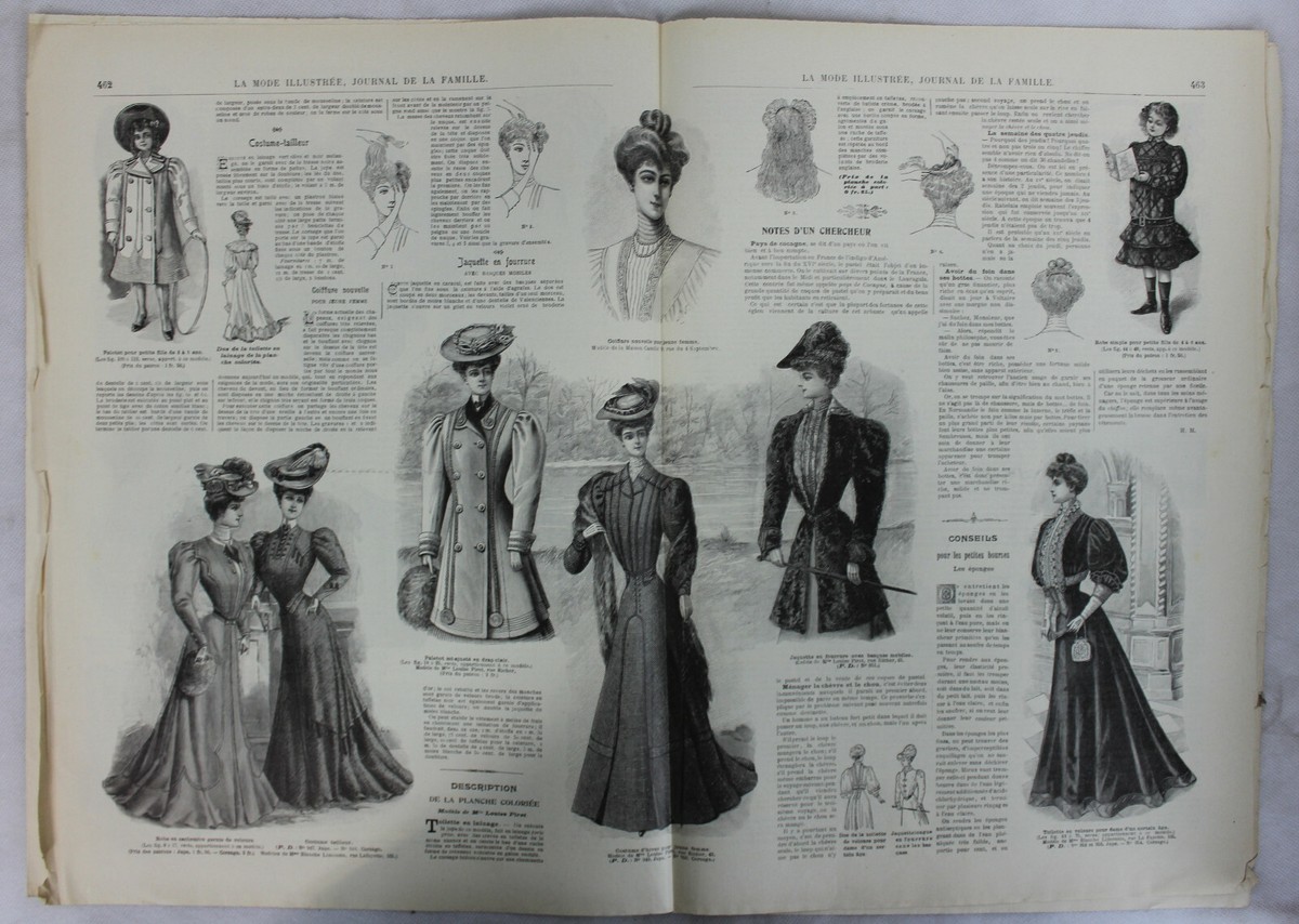 Ancienne Revue "La Mode Illustrée" Originale Du 19 Septembre 1909 - N°38, Occasion, Plus De 110 Ans