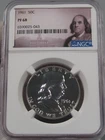 White Proof GEM 1961 Franklin Half Dollar NGC PF68.  #26