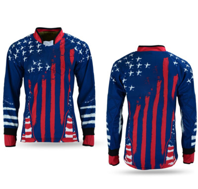 Sonics High Quality Paintball Long Sleeve Padded Lightweight Jersey Blue - 1578