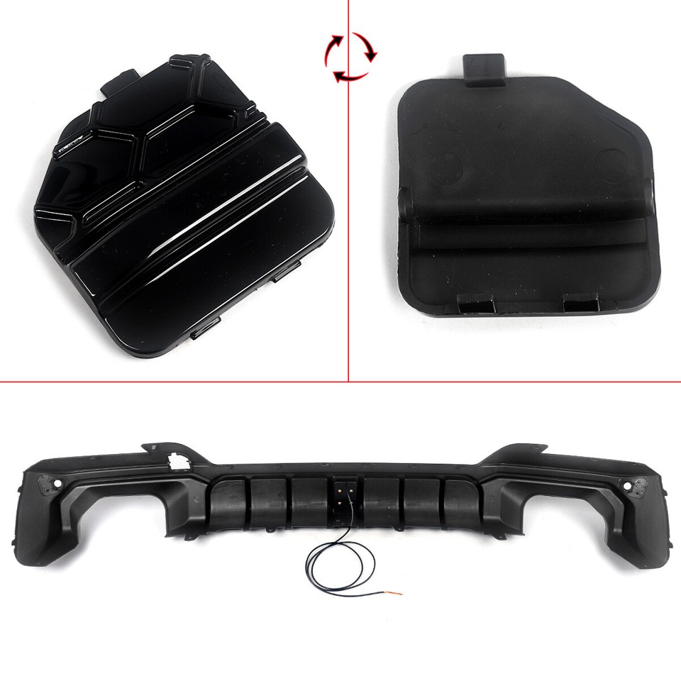 For 2021+ BMW X3 G01 M40i M Performance Rear Bumper Diffuser W/Light ...