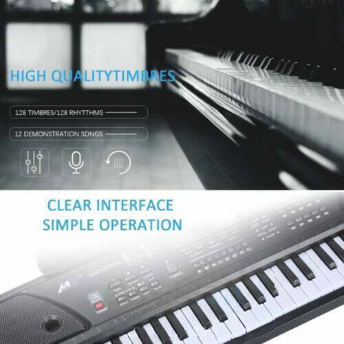 Musical Electronic Keyboard Digital Piano 61 Key Adults Beginner With Stand - Bild 6 von 15