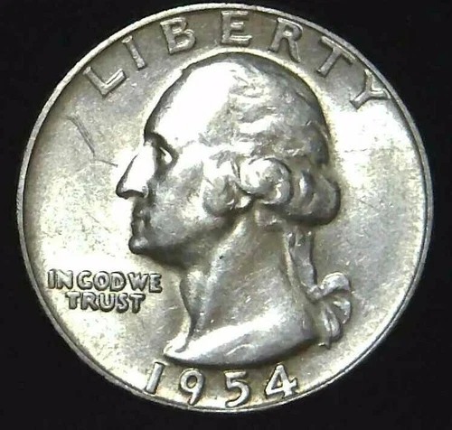 1954-P 25C Washington Quarter BU 90% Silver 20soc0202