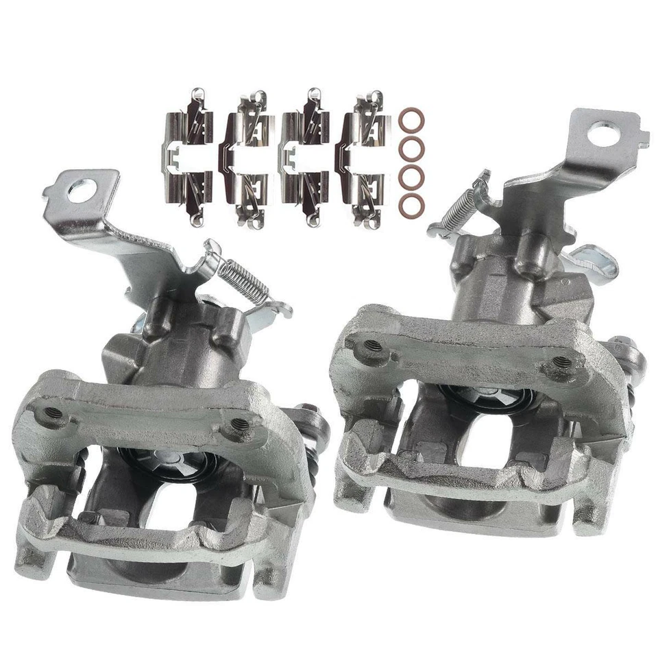 Pair Rear Disc Brake Caliper with Bracket for Scion tC 2011 2012 2013 2014-2016 - Image 2 of 4