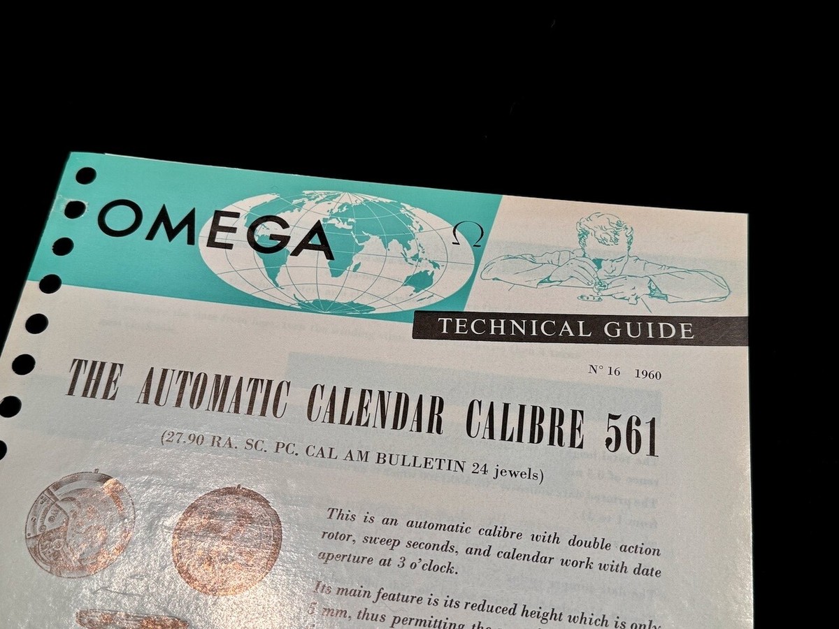 Omega Constellation 561 automatic date watch 1960 repair Technical