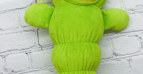 2009 Hasboro Glo Worm Snuggles Light up Plush Stuffed Animal 9 inch Green Works - Picture 3 of 8