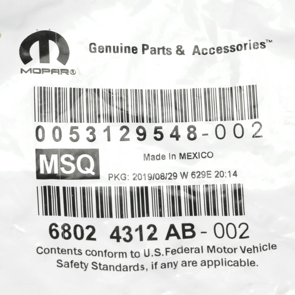 08-14 Challenger 11-14 Avenger Chrysler 200 WINDSHIELD WASHER NOZZLE 2 NEW MOPAR - Image 3 of 3
