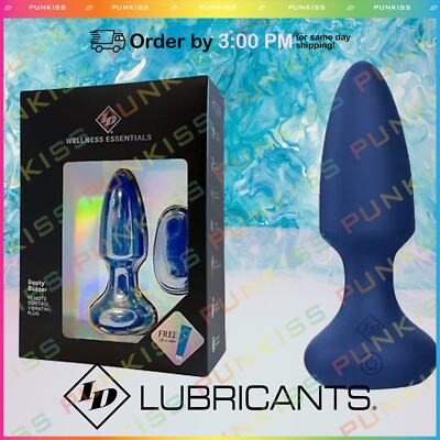 anal plug lube Beginner Anal Plug with Sucker – Black + Aloe Vera Extract Water Soluble  Massage Lube main image 0