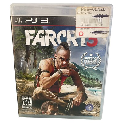 Farcry 3  Far Cry Play Station 3 Tested CIB Complete