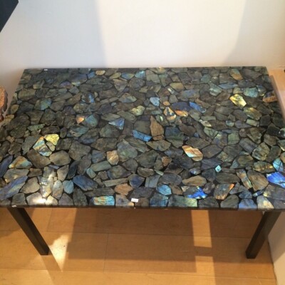 36''x24'' Labradorite Dine Table, Center Table, for Home and Office Interior Slab