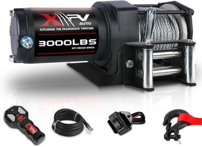 12V Electric Winch 3000 lb Wireless Remote UTV ATV Boat