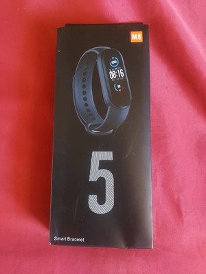 M5 Bluetooth Wireless Connection Smart Wristband Bracelet  Watch Black New 