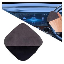Square Car Touch Screen Cleaner Cloth, Microfiber 4.13 4.13 0.43inch, Black
