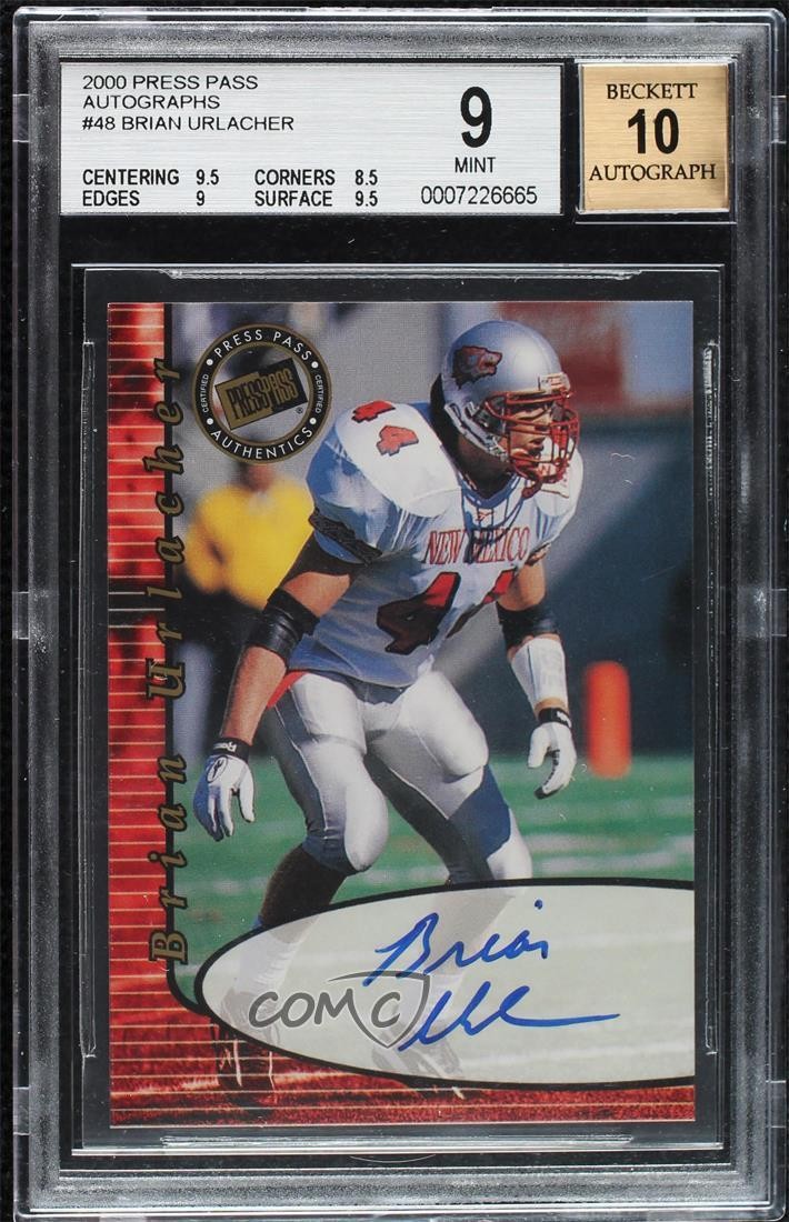 Brian Urlacher Press Pass Autograph # Base