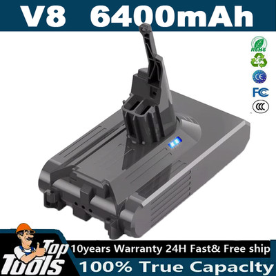Für Dyson V8 SV10 21.6V Absolute Animal Formerly Sony Cell Ersatz Akku 6400mAh