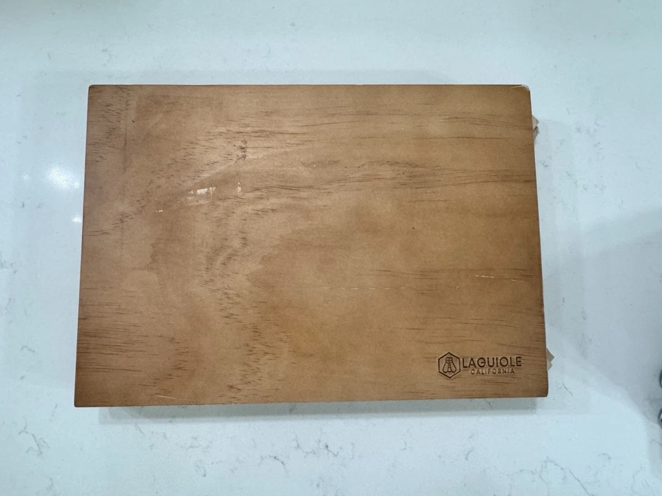 Juego de 6 cuchillos franceses Laguiole California negro plata madera negra Foto 4 de 4