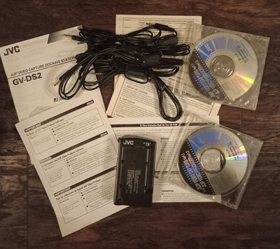 JVC GV-DS2 JLIP Video Capture Docking Station Plus Leads, Instructions & PC Disc