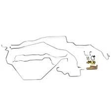 The Stop Shop P1968PV4G Brake Line Kit, 68 Firebird W/ Rear Disc